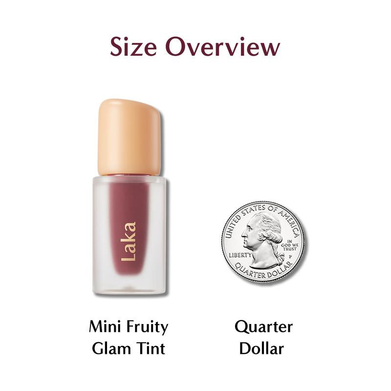 [Laka] Mini Fruity Glam Tint — Glossy Lip Tint with a Lightweight, Non-Sticky Feel That Leaves a Transfer-Proof Stain