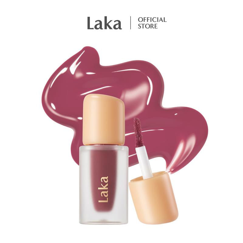 [Laka] Mini Fruity Glam Tint — Glossy Lip Tint with a Lightweight, Non-Sticky Feel That Leaves a Transfer-Proof Stain